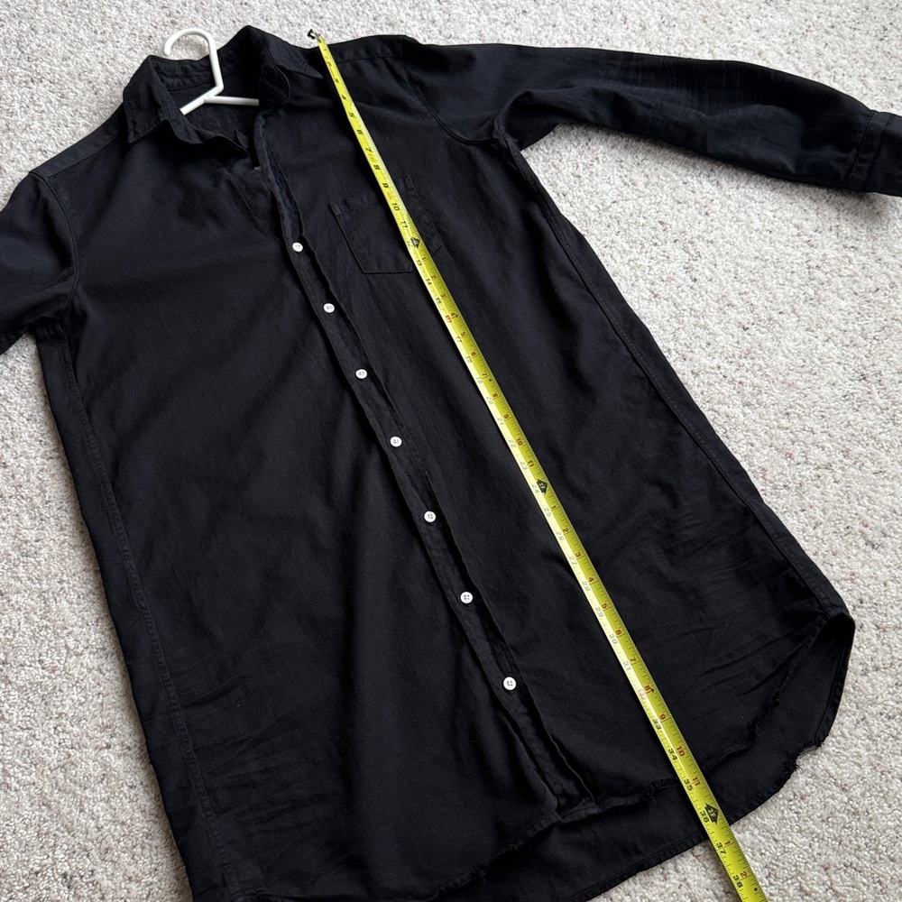 FRANK & EILEEN Mary Shirtdress Black Famous Denim - Picture 14 of 15